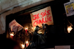 Tous avec Charlie. Paris, place de la République, 7 janvier 2015